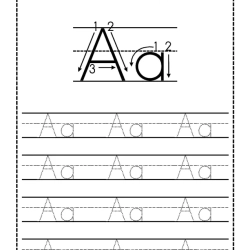 Trace Letter Worksheet For Free