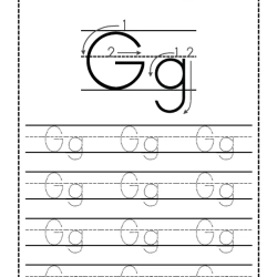 Trace Letter Worksheet For Grade 6