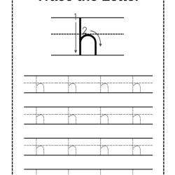 Trace Letter Worksheet Fun