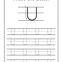 Trace Letter Worksheet Grade 1 Free Printables