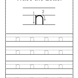 Trace Letter Worksheet Grade 1 Printables