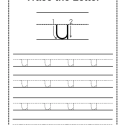 Trace Letter Worksheet Grade 2 Free Printables