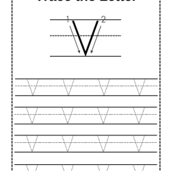 Trace Letter Worksheet Grade 4 Free Printables