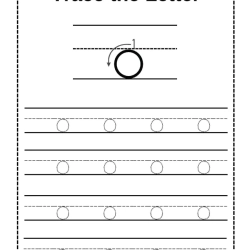 Trace Letter Worksheet Grade 4 Printables