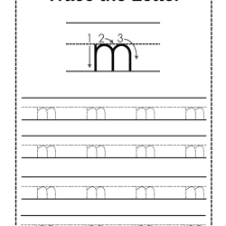 Trace Letter Worksheet Grade 4 Worksheets