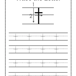 Trace Letter Worksheet Grade 5 Free Worksheets
