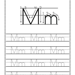 Trace Letter Worksheet Grade 5 Worksheets