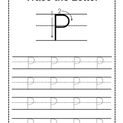 Trace Letter Worksheet Grade 6 Printables