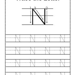 Trace Letter Worksheet Grade 6 Worksheets