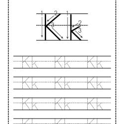 Trace Letter Worksheet Kindergarten Worksheets