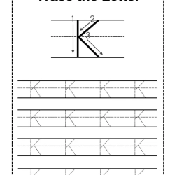 Trace Letter Worksheet Pdf Downloads