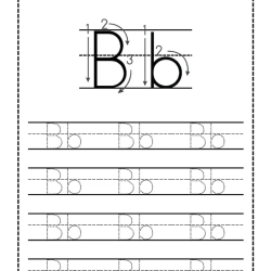Trace Letter Worksheet Pdf File