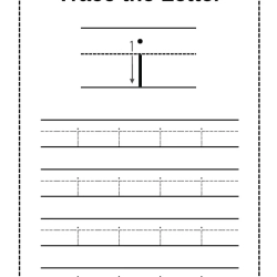 Trace Letter Worksheet Preschool