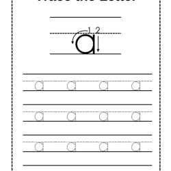 Trace Letter Worksheet Printables