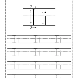 Trace Letter Worksheet Worksheets Free