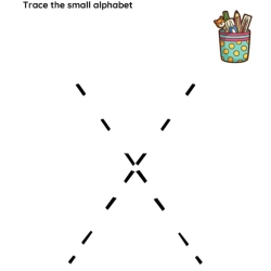 Trace The Small Alphabet Worksheet Easy