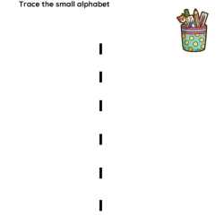 Trace The Small Alphabet Worksheet For 2nd Grade