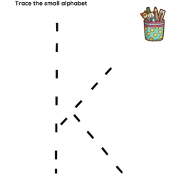 Trace The Small Alphabet Worksheet For Grade 1