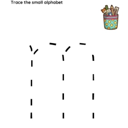 Trace The Small Alphabet Worksheet For Grade 2