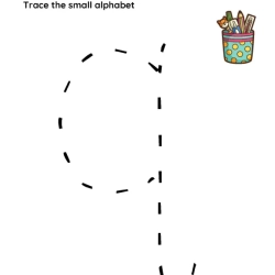Trace The Small Alphabet Worksheet For Grade 4