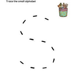 Trace The Small Alphabet Worksheet For Grade 5