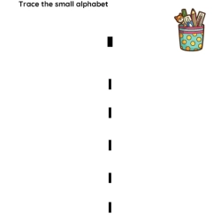 Trace The Small Alphabet Worksheet For Kindergarten