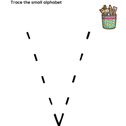 Trace The Small Alphabet Worksheet For Toddlers