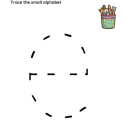 Trace The Small Alphabet Worksheet Free Downloads