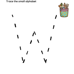 Trace The Small Alphabet Worksheet Fun