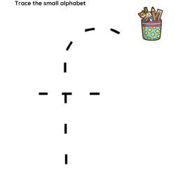 Trace The Small Alphabet Worksheet Pdf File