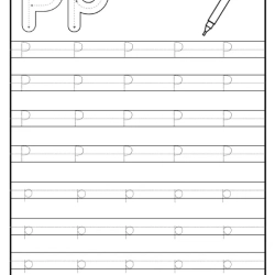 Tracing Alphabet Worksheet For 4th Grade
