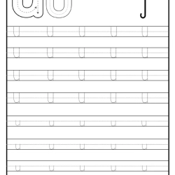 Tracing Alphabet Worksheet For Grade 6