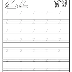 Tracing Alphabet Worksheet Preschool