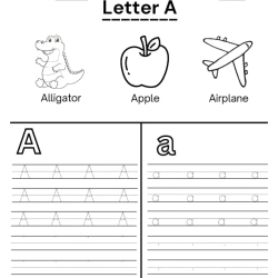 Write Alphabet In The Lines Worksheet
