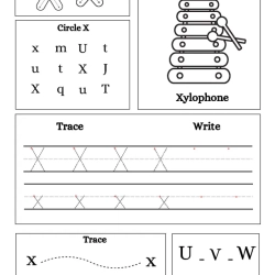 Write Trace Color Alphabet Easy Worksheet