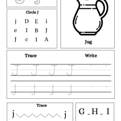 Write Trace Color Alphabet For 1st Grade Worksheet