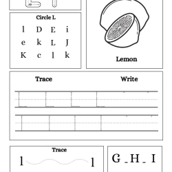 Write Trace Color Alphabet For 2nd Grade Worksheet
