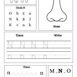 Write Trace Color Alphabet For 3rd Grade Worksheet