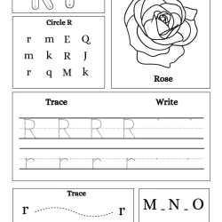 Write Trace Color Alphabet For 5th Grade Worksheet