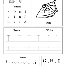 Write Trace Color Alphabet For Kindergarten Worksheet