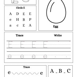Write Trace Color Alphabet Free Download Worksheet