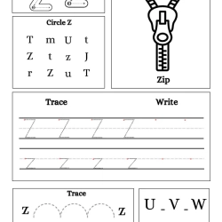 Write Trace Color Alphabet Preschool Worksheet