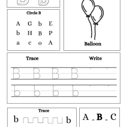 Write Trace Color Alphabet Printable Worksheet