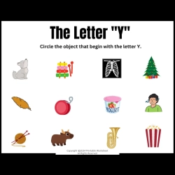 Circle The Letter At Home Worksheet