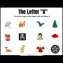 Circle The Letter Easy Worksheet