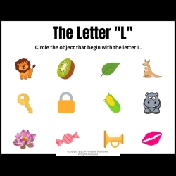 Circle The Letter For 2nd Grade Worksheet