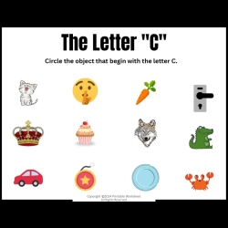 Circle The Letter For Free Worksheet