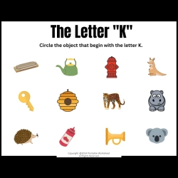 Circle The Letter For Grade 1 Worksheet
