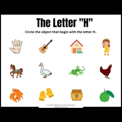 Circle The Letter For Kids Worksheet