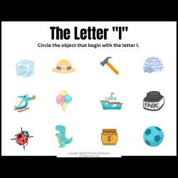 Circle The Letter For Kindergarten Worksheet